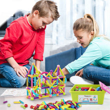 Load image into Gallery viewer, 100 pc Magnetic Building Bars Set