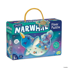 Load image into Gallery viewer, Narwhal Floor Puzzle