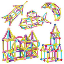Load image into Gallery viewer, 100 pc Magnetic Building Bars Set