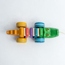Load image into Gallery viewer, Rainbow Alligator Pull Toy