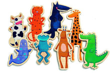 Load image into Gallery viewer, Wooden Magnetic Crazy Animals