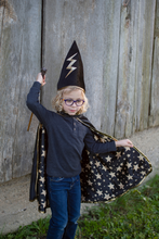 Load image into Gallery viewer, Wizard Cape &amp; Hat

