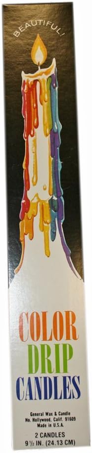 Multicolor Drip Candles