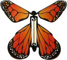 Load image into Gallery viewer, Picture of the Monarch Butterfly Variant.  The butterfly is an ombre of oranges lighter closer to the body.  The outer edges of the wings are black with small white and orange dots.
