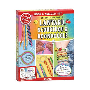 View of "Best Ever Book of  Lanyard, Scoubidou & Boondoggle" Book and kit packaging