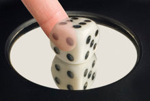 Load image into Gallery viewer, Example of the illusion.  A seemingly solid die is passed through by a finger. 
