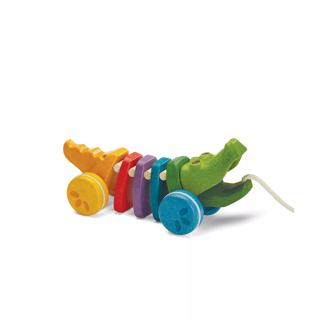 Rainbow Alligator Pull Toy