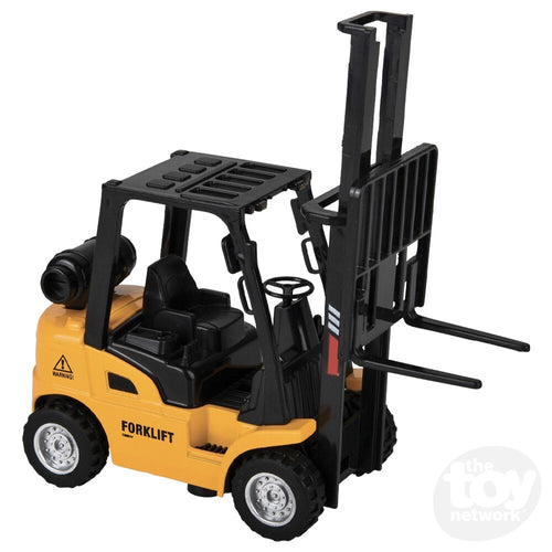 Black and yellow miniature forklift