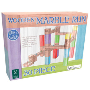Wooden 30 pc Marble Run