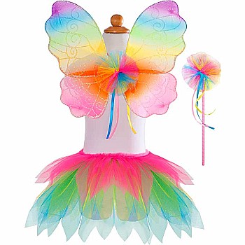 Neon Rainbow Skirt & Wings