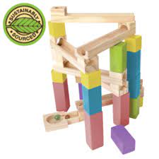 Wooden 30 pc Marble Run