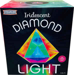 Iridescent Diamond Lamp