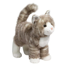 Load image into Gallery viewer, Stuffed Grey Striped Cat
