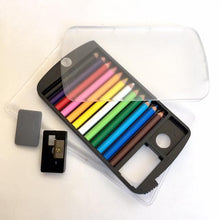 Load image into Gallery viewer, 12 Mini Colored Pencils with Accessories
