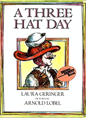 Image of the book cover; a mustachioed man in profile, indeed wearing three hats.