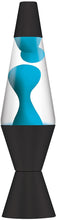 Load image into Gallery viewer, 14.5&quot; lava lamp with black base and blue ooze
