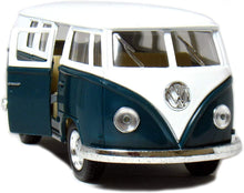 Load image into Gallery viewer, 1962 classic VW bus in dark blue
