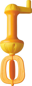 Orange and yellow bath whisk
