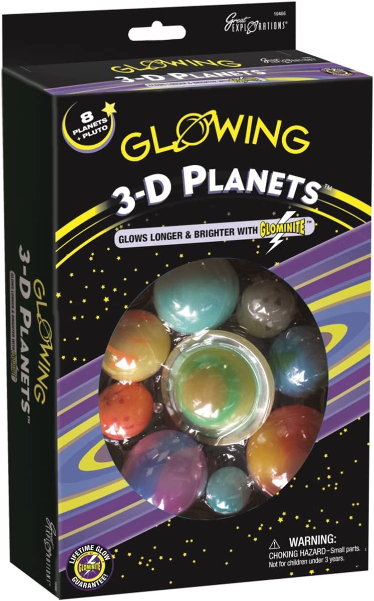 3-D Glowing Planets