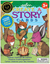 Load image into Gallery viewer, Cover of box.  An illustrated fox plays guitar to a group gathered around a camp fire.  A skunk, a squirrel, and platypus all roast marshmallows while a porcupine eats them straight from the bag.  In the background, a bear watches.  
