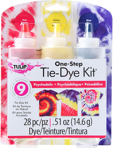 Image depicts the Tie-Die Kit in its packaging. 