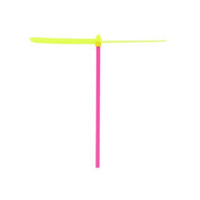 Load image into Gallery viewer, An assembled aero prop flyer.  In this sample the blades are yellow and the shank is pink. 
