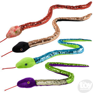 Flip Sequin Stuffed Snake