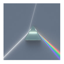 Load image into Gallery viewer, A triangular prism refracting white light into ROYGBIV. 
