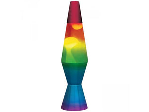 11.5" rainbow lava lamp