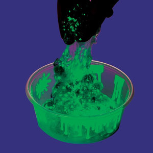 Slime glowing in the dark.  