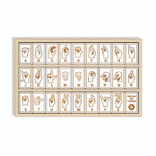 Sign Language Alphabet Tiles