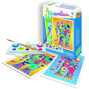 Watercolor Painting Kit: Aquarellum Mini - Elephants